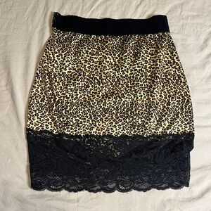 Vintage Victoria Secret Leopard Mini Skirt